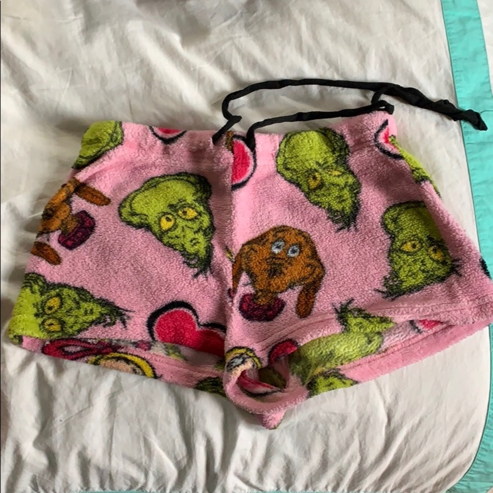grinch pj shorts